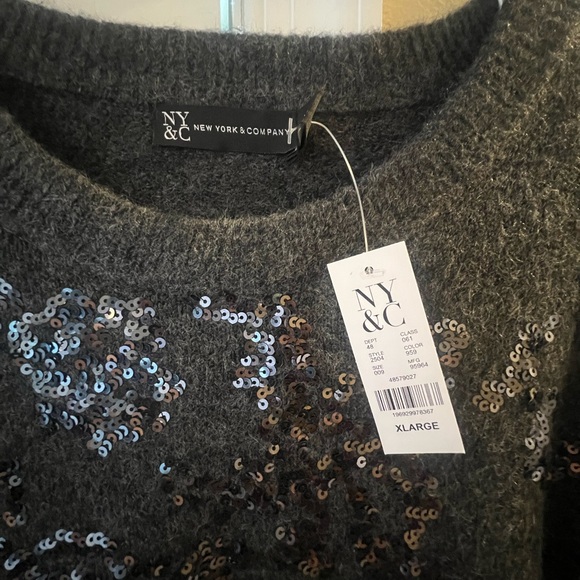 Grey sequin sweater - Picture 2 of 3